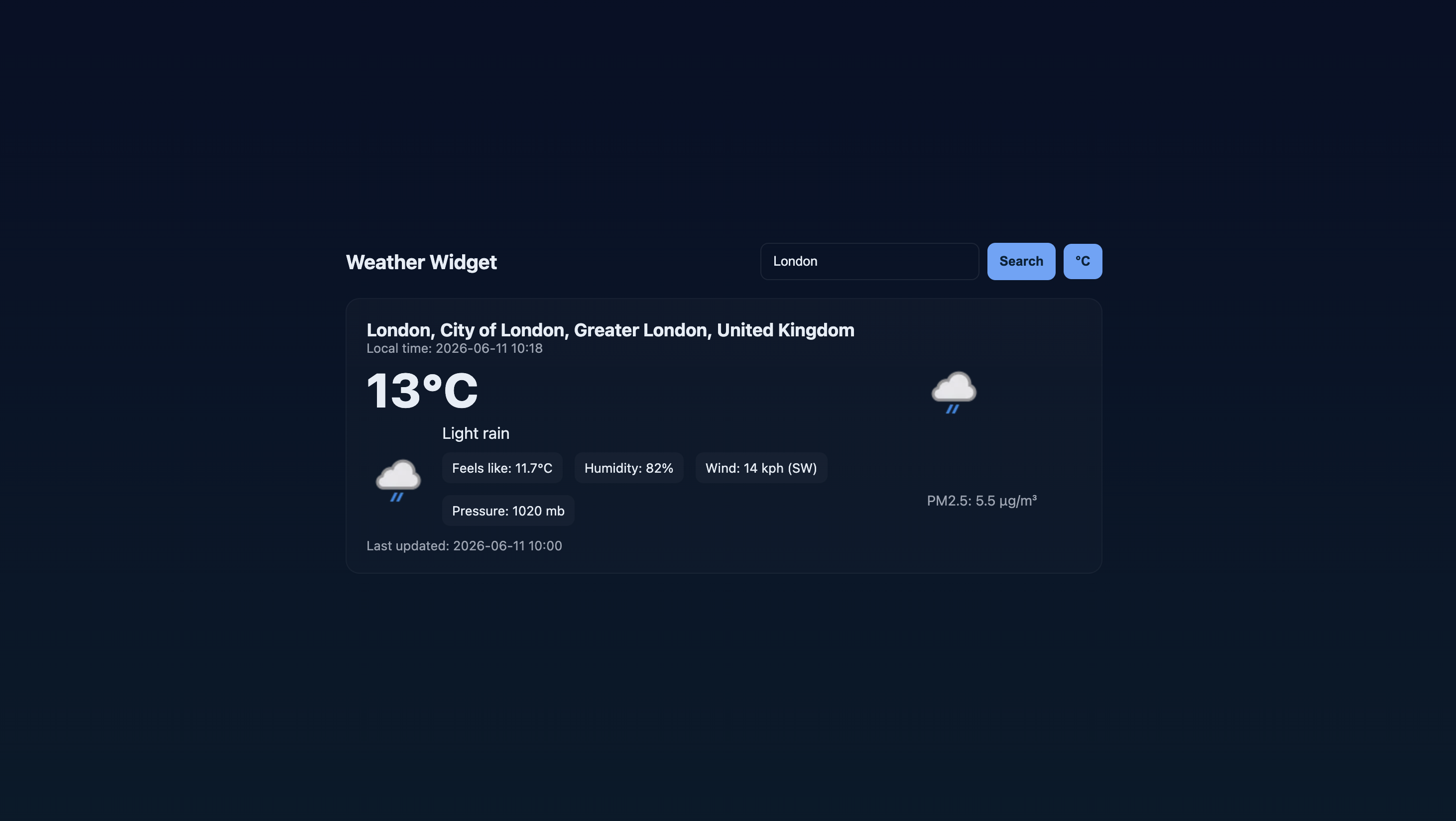 Weather Forecast App